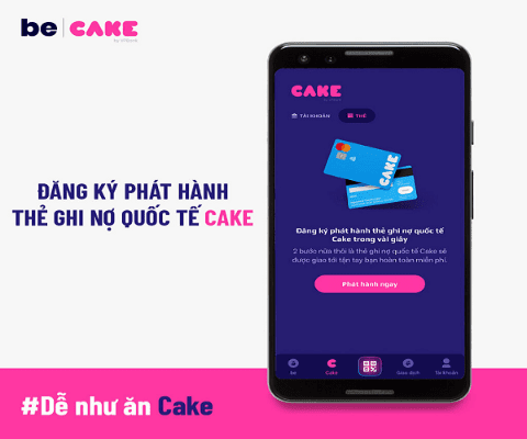 Mở thẻ trên ngân hàng số Cake by VPBank