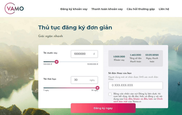 Vamo -App vay tiền online mới