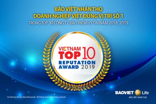Bảo Việt luôn nằm trong top 10 công ty bảo hiểm tốt nhất 
